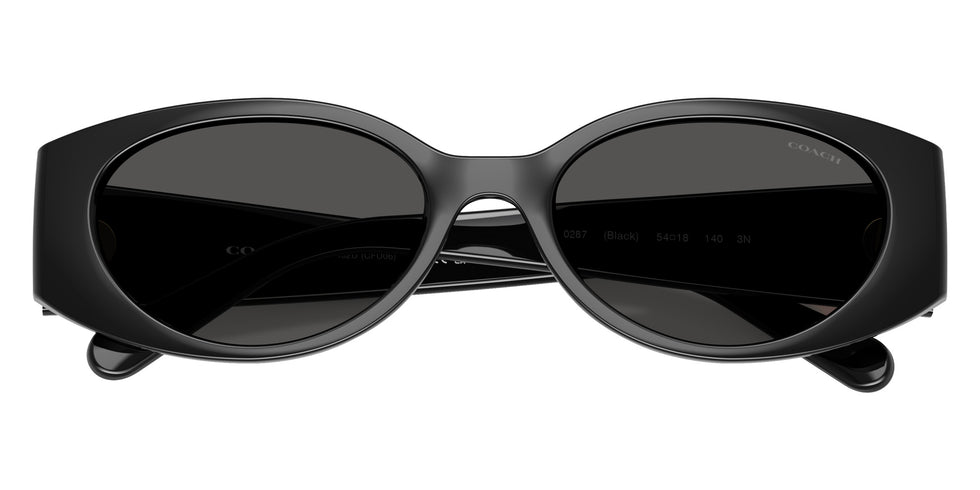 Coach HC8462U CFU06 500287 54 - Black / Gray Solid #id:hc8462u500287_s:100120