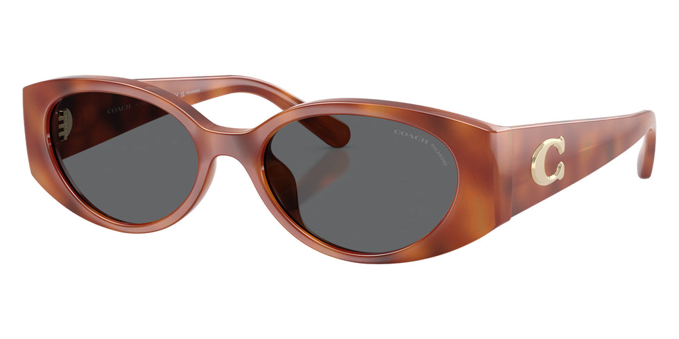 Coach HC8462U CFU06 577481 54 - Caramel Tortoise / Gray Solid Polarized #id:hc8462u577481_s:104105