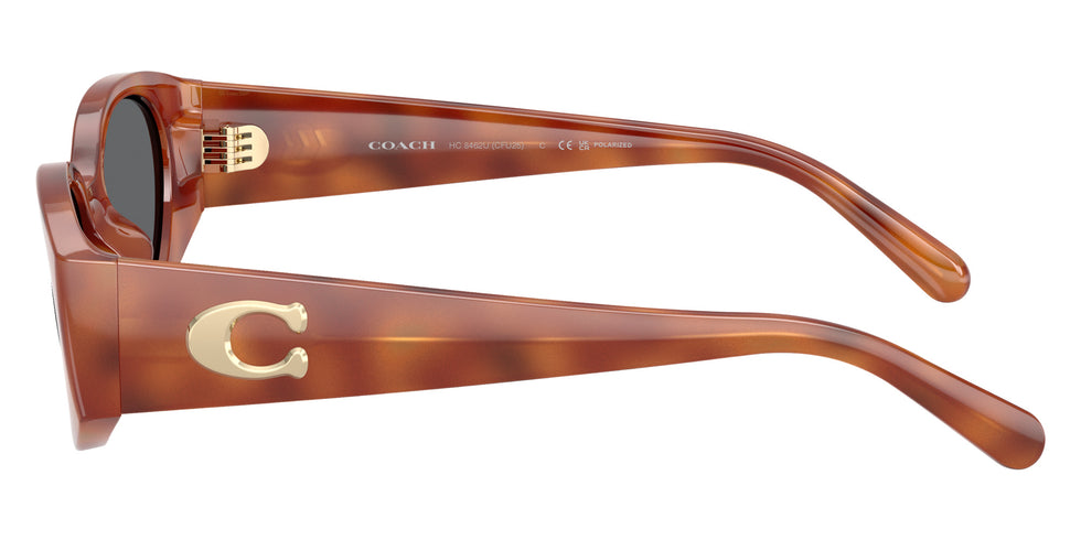Coach HC8462U CFU06 577481 54 - Caramel Tortoise / Gray Solid Polarized #id:hc8462u577481_s:104110