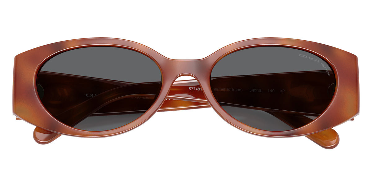 Coach HC8462U CFU06 577481 54 - Caramel Tortoise / Gray Solid Polarized #id:hc8462u577481_s:104120