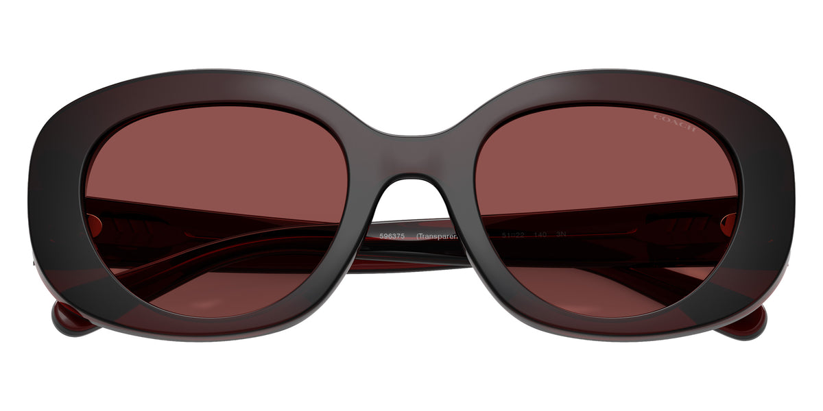 Coach HC8463U CFU08 596375 51 - Transparent Garnet / Wine Solid #id:hc8463u596375_s:106120