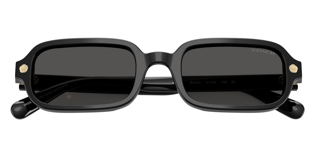 Coach HC8465U CFU11 500287 51 - Black / Gray Solid #id:hc8465u500287_s:100120