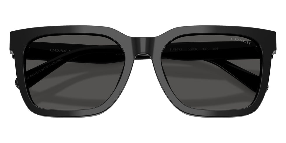 Coach HC8466U CFU12 500287 56 - Black / Gray Solid #id:hc8466u500287_s:100120