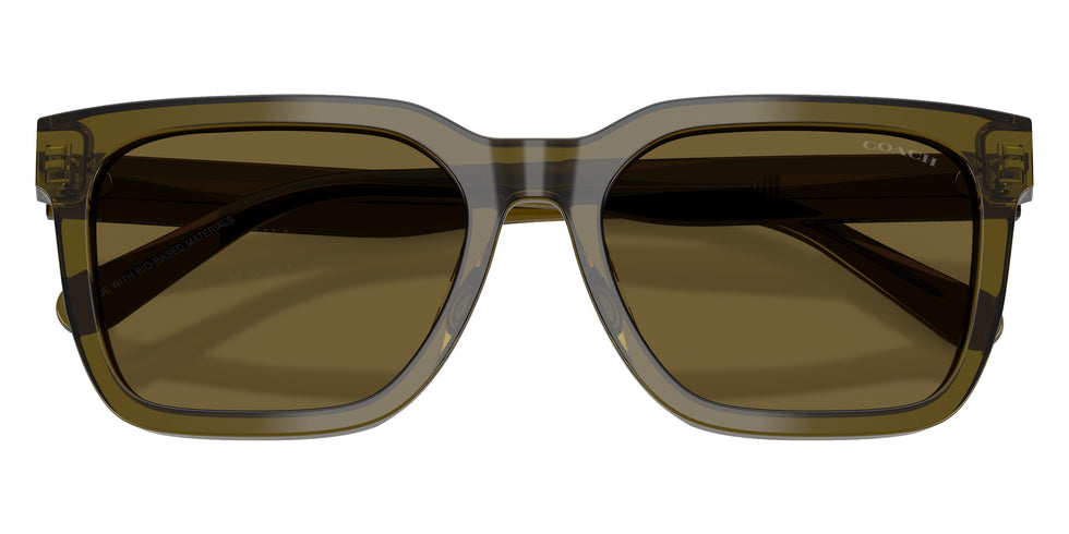 Coach HC8466U CFU12 591073 56 - Transparent Olive / Olive Solid #id:hc8466u591073_s:102120
