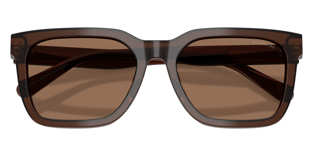 Coach HC8466U CFU12 597373 56 - Transparent Brown / Brown Solid #id:hc8466u597373_s:106120