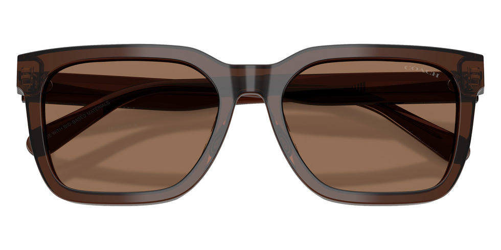 Coach HC8466U CFU12 597373 56 - Transparent Brown / Brown Solid #id:hc8466u597373_s:106120