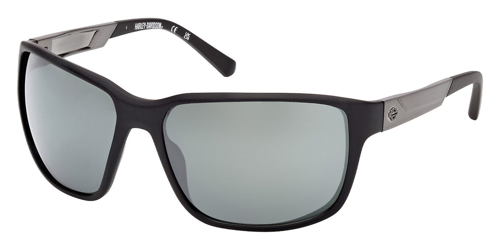 Harley-Davidson HD00026 02Q 61 - Matte Black / Green Mirrored #id:hd0002602q_s:102105