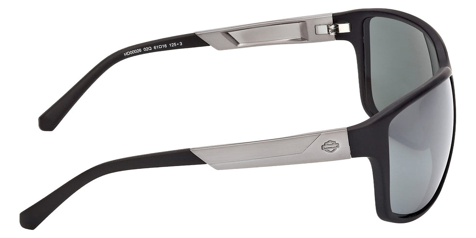 Harley-Davidson HD00026 02Q 61 - Matte Black / Green Mirrored #id:hd0002602q_s:102130