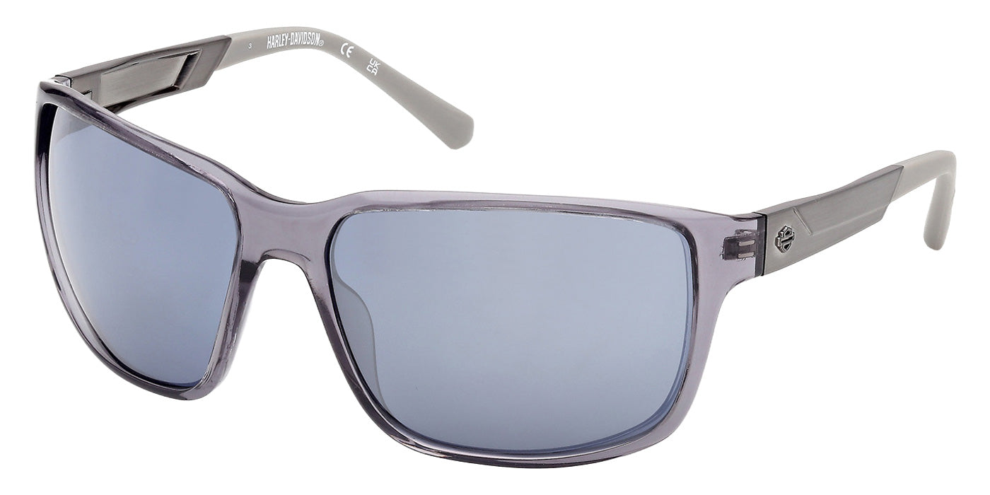 Harley-Davidson HD00026 20X 61 - Shiny Gray / Blue Mirrored #id:hd0002620x_s:104105