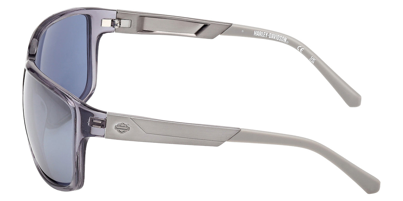 Harley-Davidson HD00026 20X 61 - Shiny Gray / Blue Mirrored #id:hd0002620x_s:104110