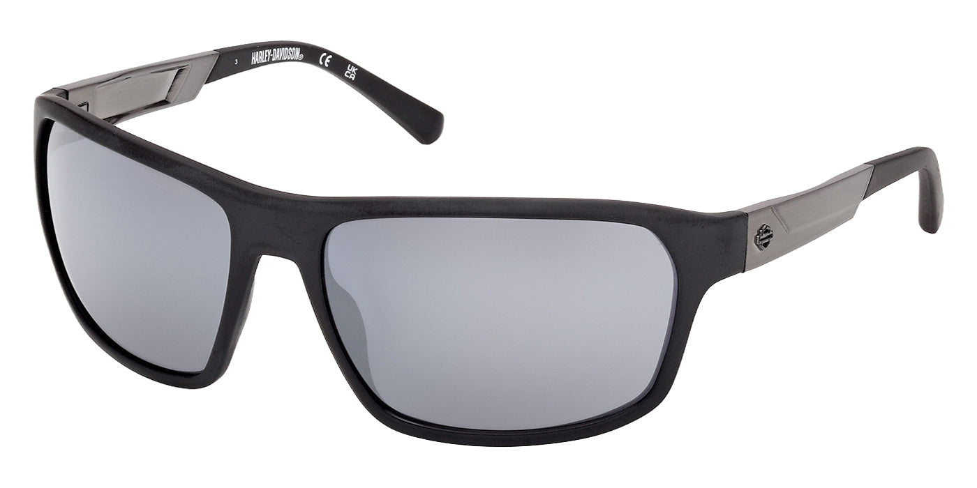 Harley-Davidson HD00027 02C 61 - Matte Black / Smoke Mirrored #id:hd0002702c_s:100105