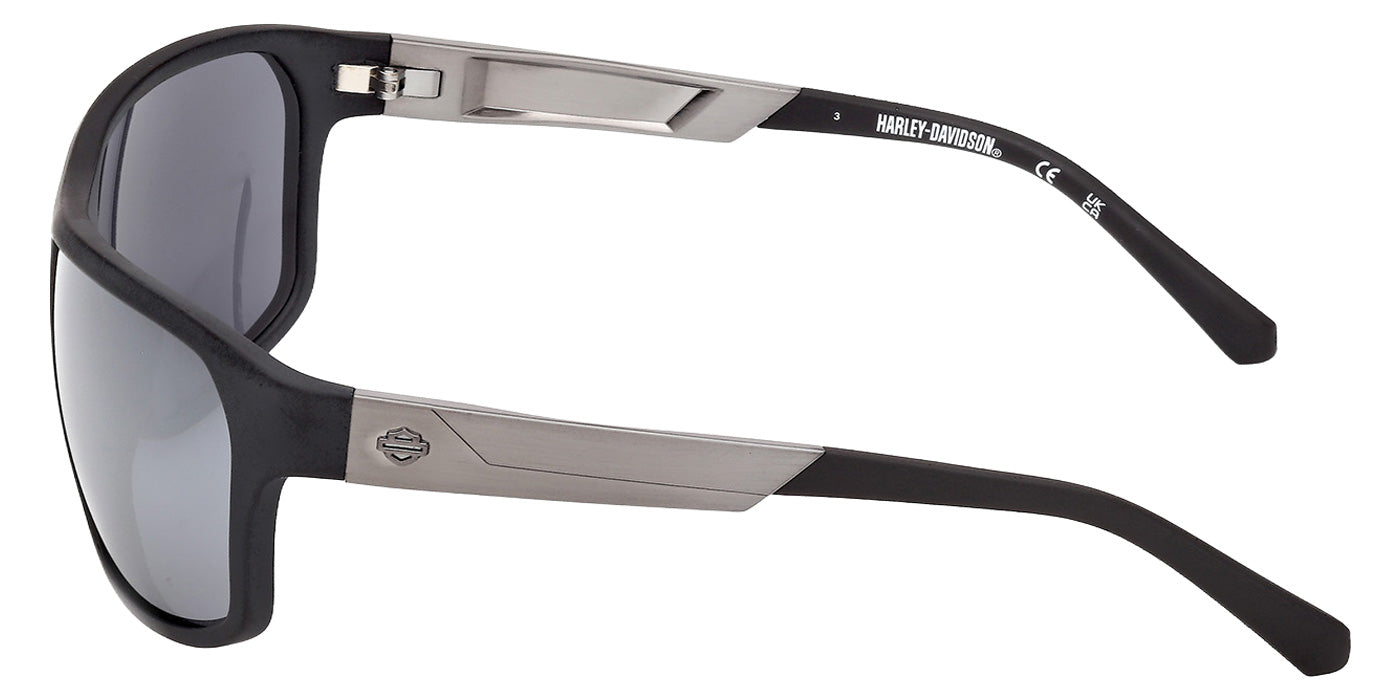 Harley-Davidson HD00027 02C 61 - Matte Black / Smoke Mirrored #id:hd0002702c_s:100110