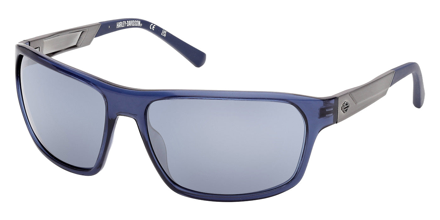 Harley-Davidson HD00027 90X 61 - Shiny Blue / Blue Mirrored #id:hd0002790x_s:104105