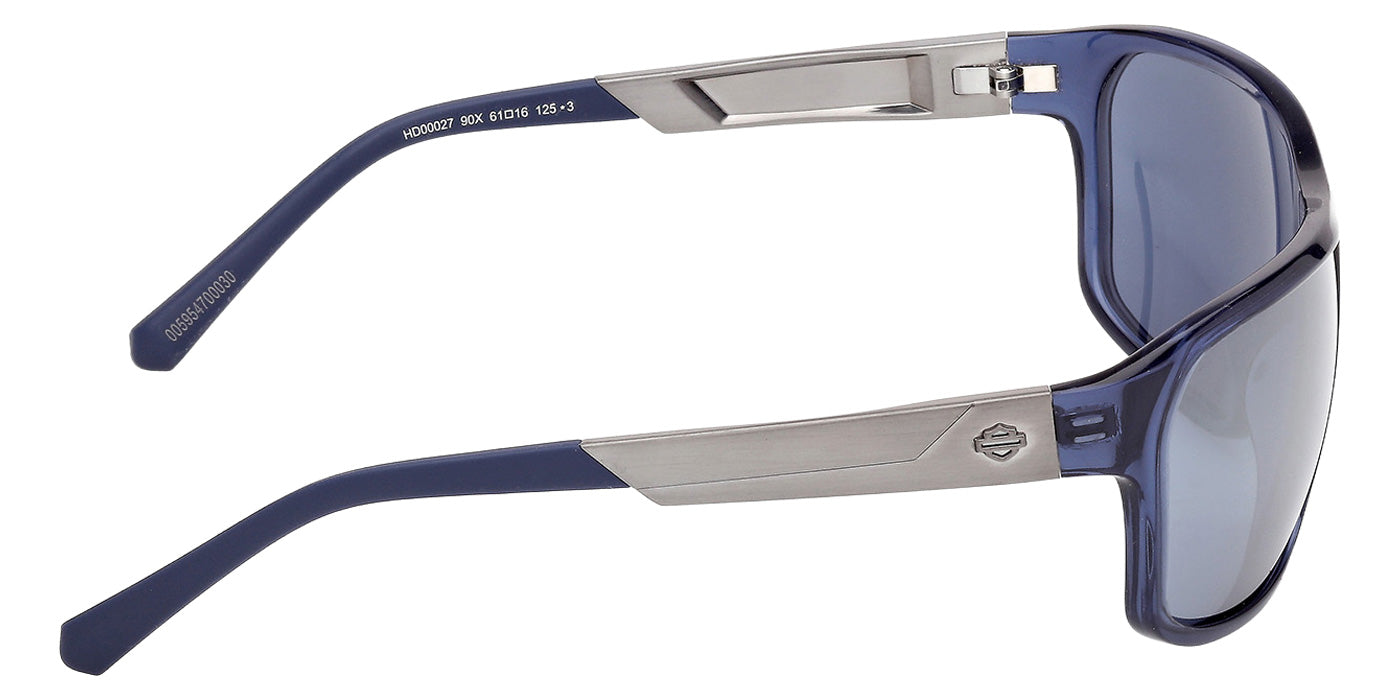 Harley-Davidson HD00027 90X 61 - Shiny Blue / Blue Mirrored #id:hd0002790x_s:104130