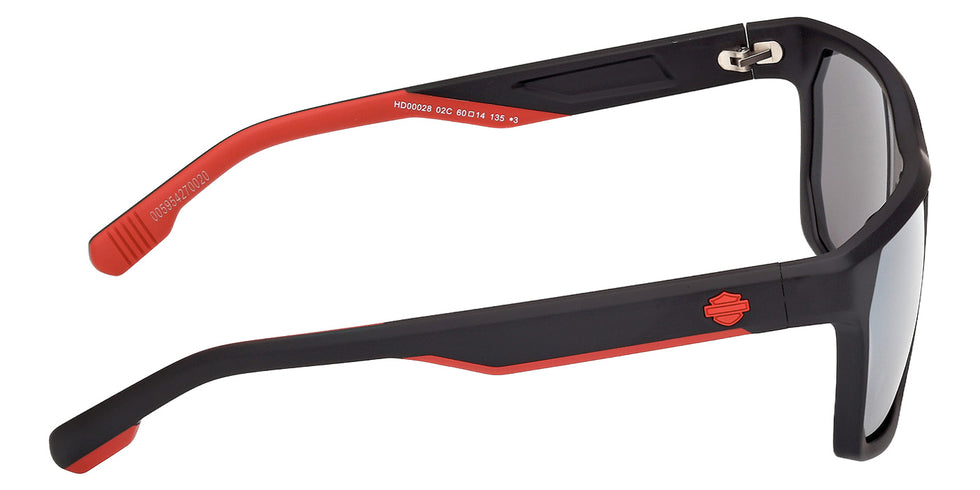 Harley-Davidson HD00028 02C 60 - Matte Black / Smoke Mirrored #id:hd0002802c_s:102130