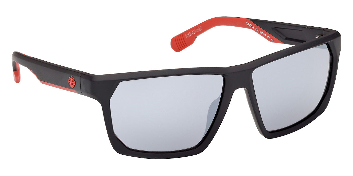 Harley-Davidson HD00028 02C 60 - Matte Black / Smoke Mirrored #id:hd0002802c_s:102135