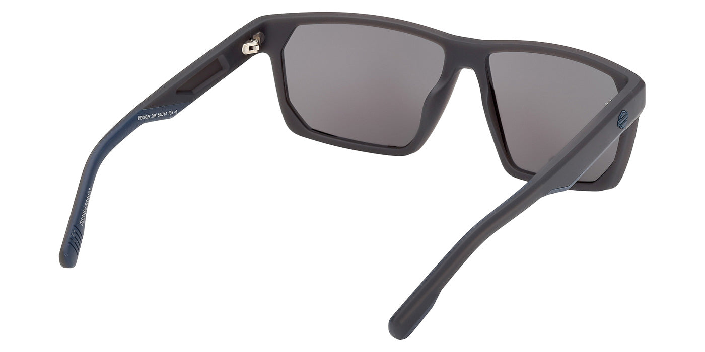 Harley-Davidson HD00028 20X 60 - Matte Gray / Blue Mirrored #id:hd0002820x_s:104125