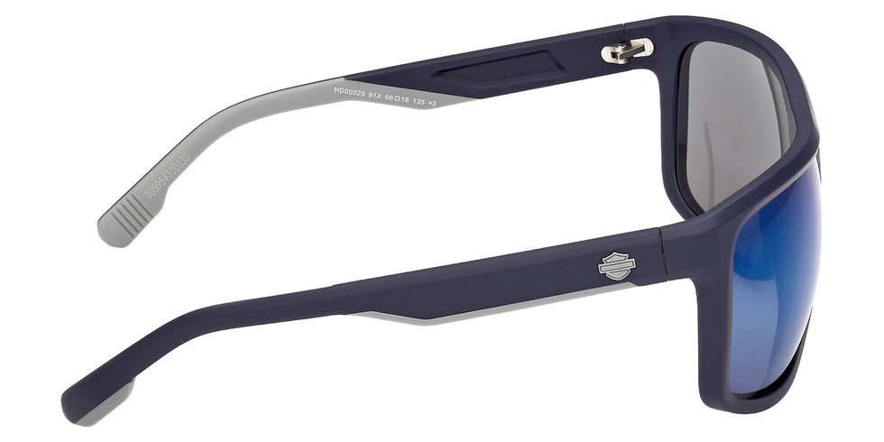 Harley-Davidson HD00029 91X 66 - Matte Blue / Blue Mirrored #id:hd0002991x_s:104130