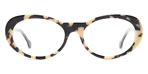 Spotted Black Ivory/White/Light Brown/Dark Brown / 55-18-135