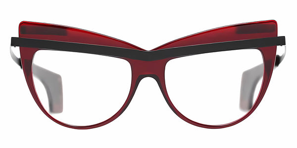 Burgundy Transparent/Black / 55-16