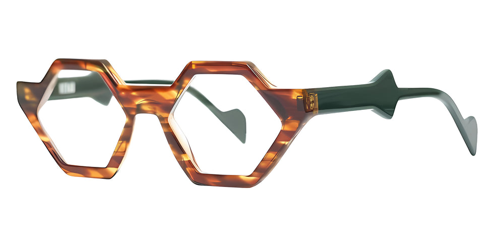 Henau MELODIE 1H34 51 - Light Horn Transparent/Light Brown Transparent/Green #id:henmelodie1h34_s:100105