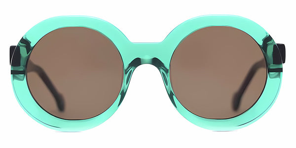 Green Transparent/Dark Purple / 48-21