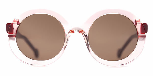 Light Pink Transparent/Burgundy / 48-21