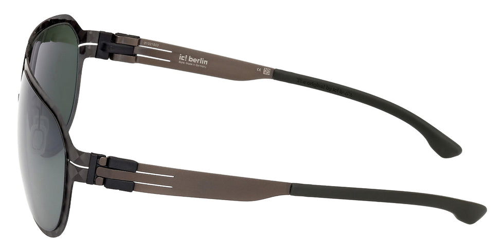 ic! berlin IC0008 FLX_S04 02R 61 - Matte Black / Green Polarized #id:ic000802r_s:100110