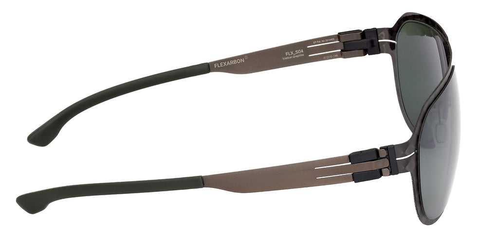 ic! berlin IC0008 FLX_S04 02R 61 - Matte Black / Green Polarized #id:ic000802r_s:100130