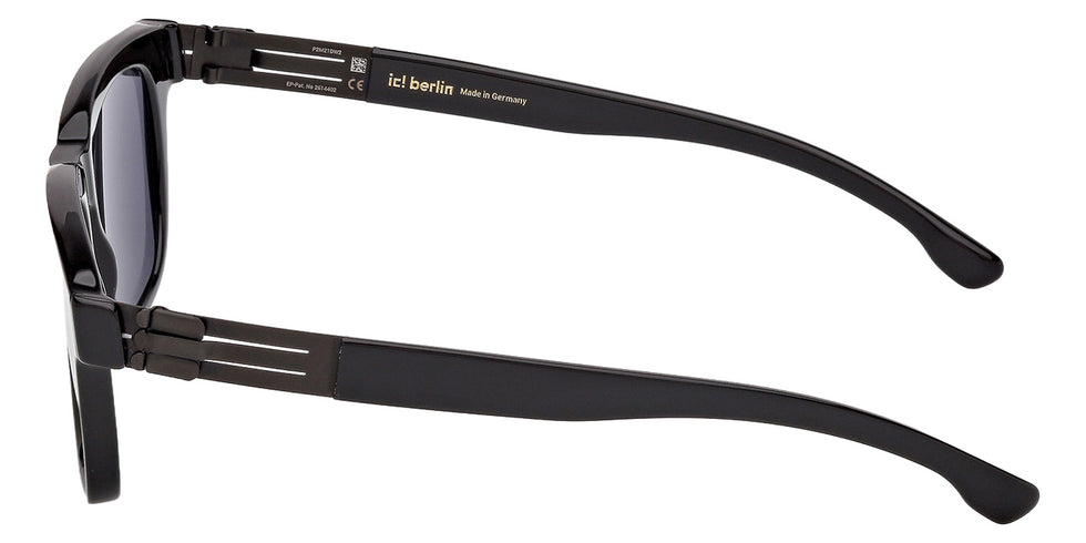 ic! berlin IC0067 GABRIEL 01A 52 - Shiny Black / Smoke #id:ic006701a_s:100110