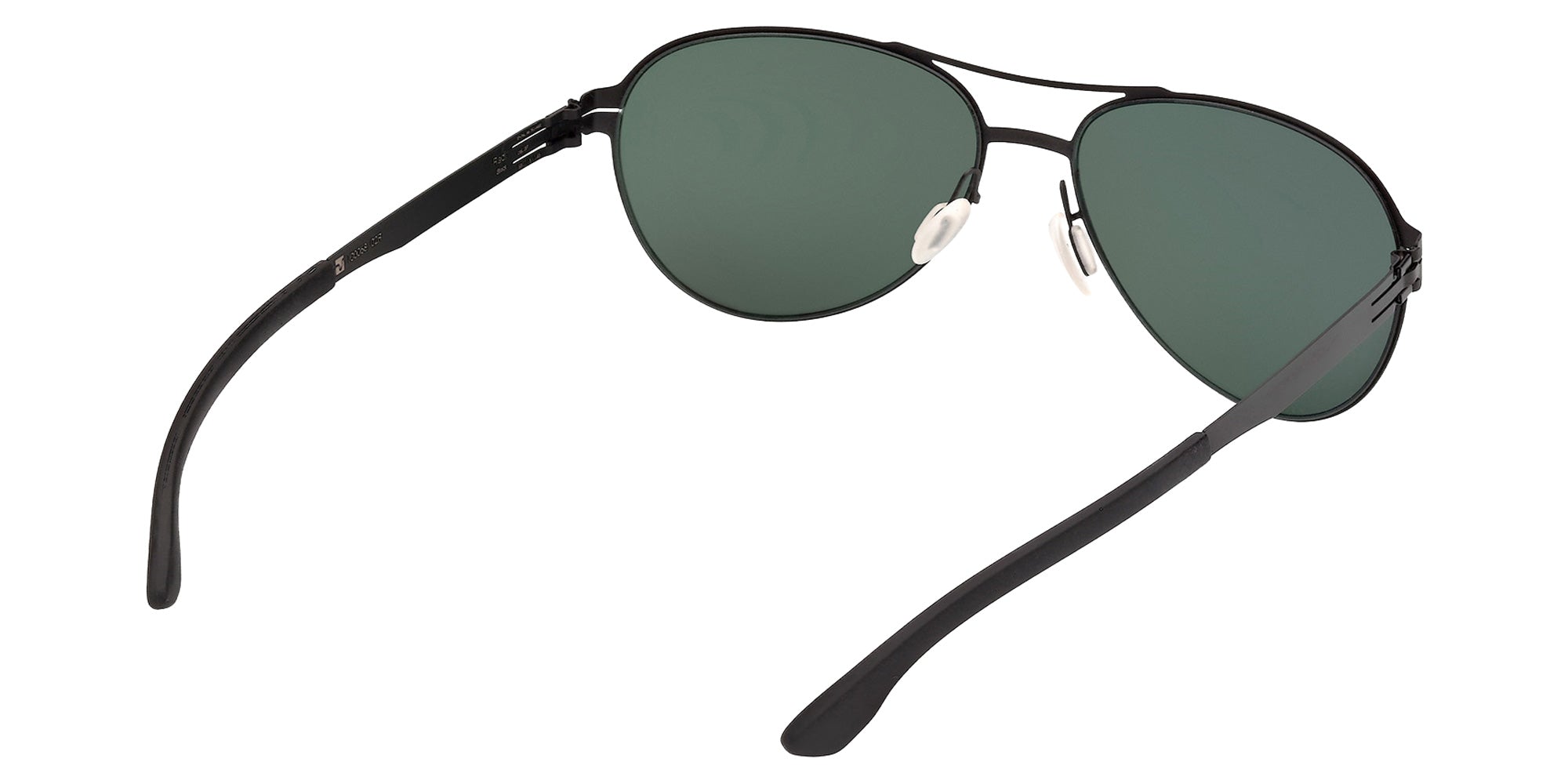 ic! berlin IC0068-D 02R 58 - Matte Black / Green Polarized 02R #id:ic0068d02r_s:100125