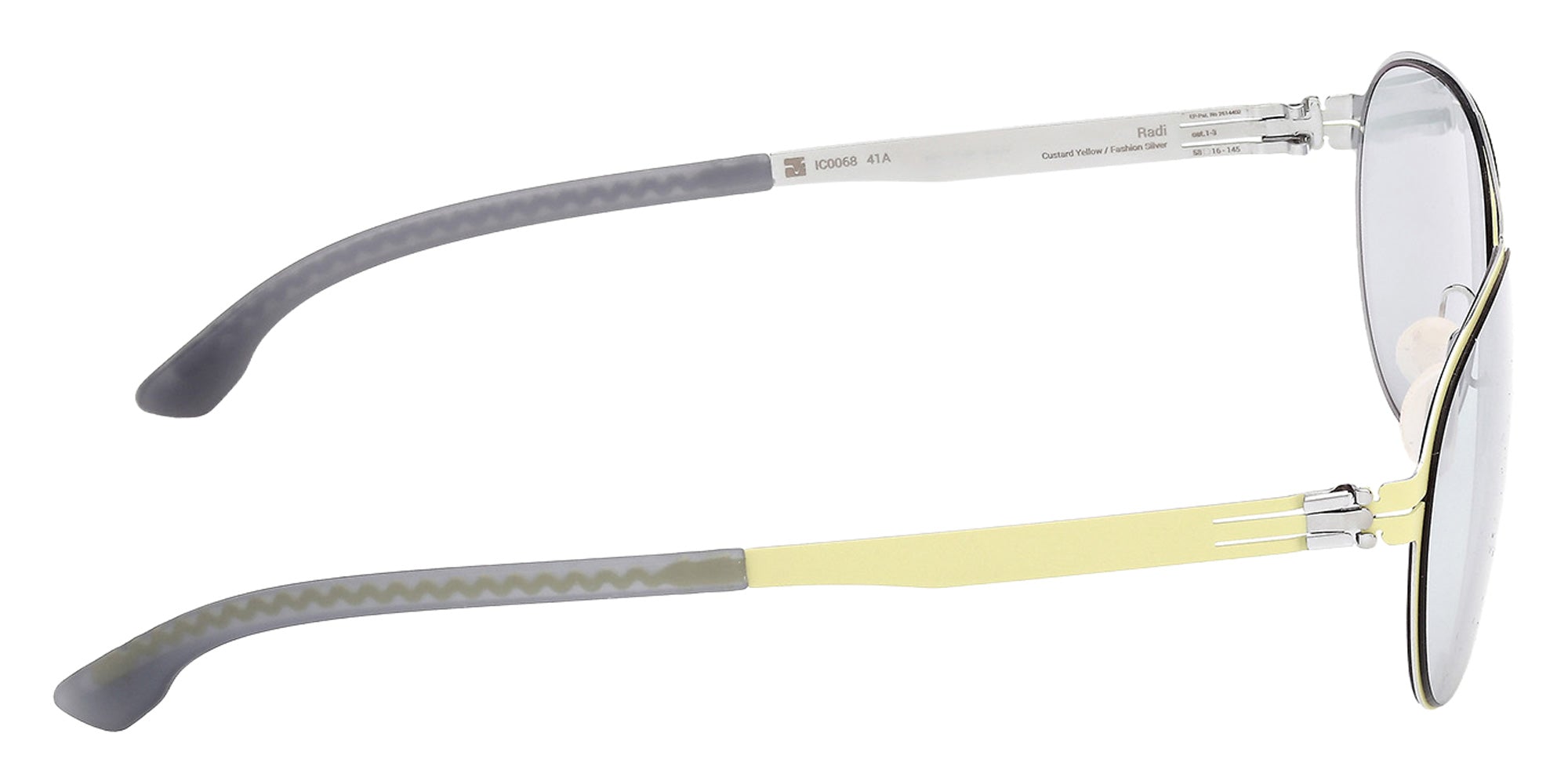 ic! berlin IC0068-D 41A 58 - Matte Palladium / Smoke Photochromic 41A #id:ic0068d41a_s:106130