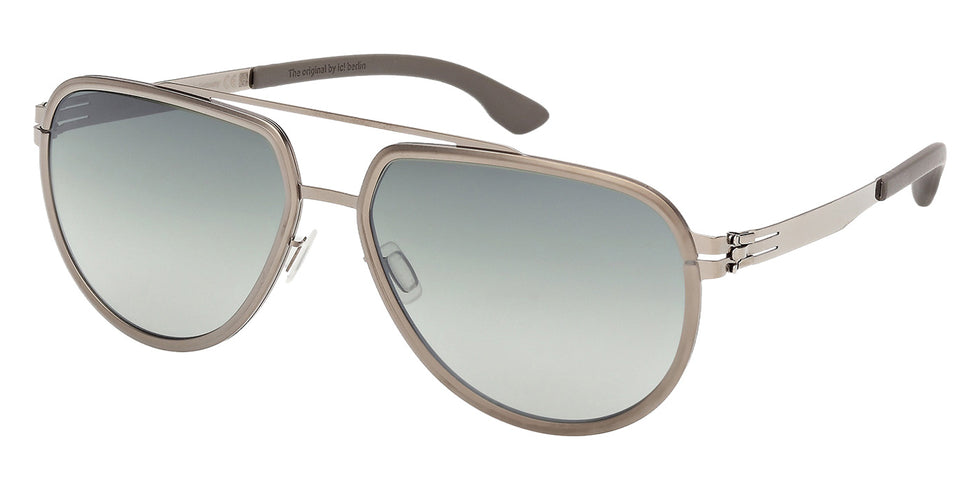 ic! berlin IC0069 RHENIUM 34P 59 - Matte Light Ruthenium / Gradient Green #id:ic006934p_s:102105