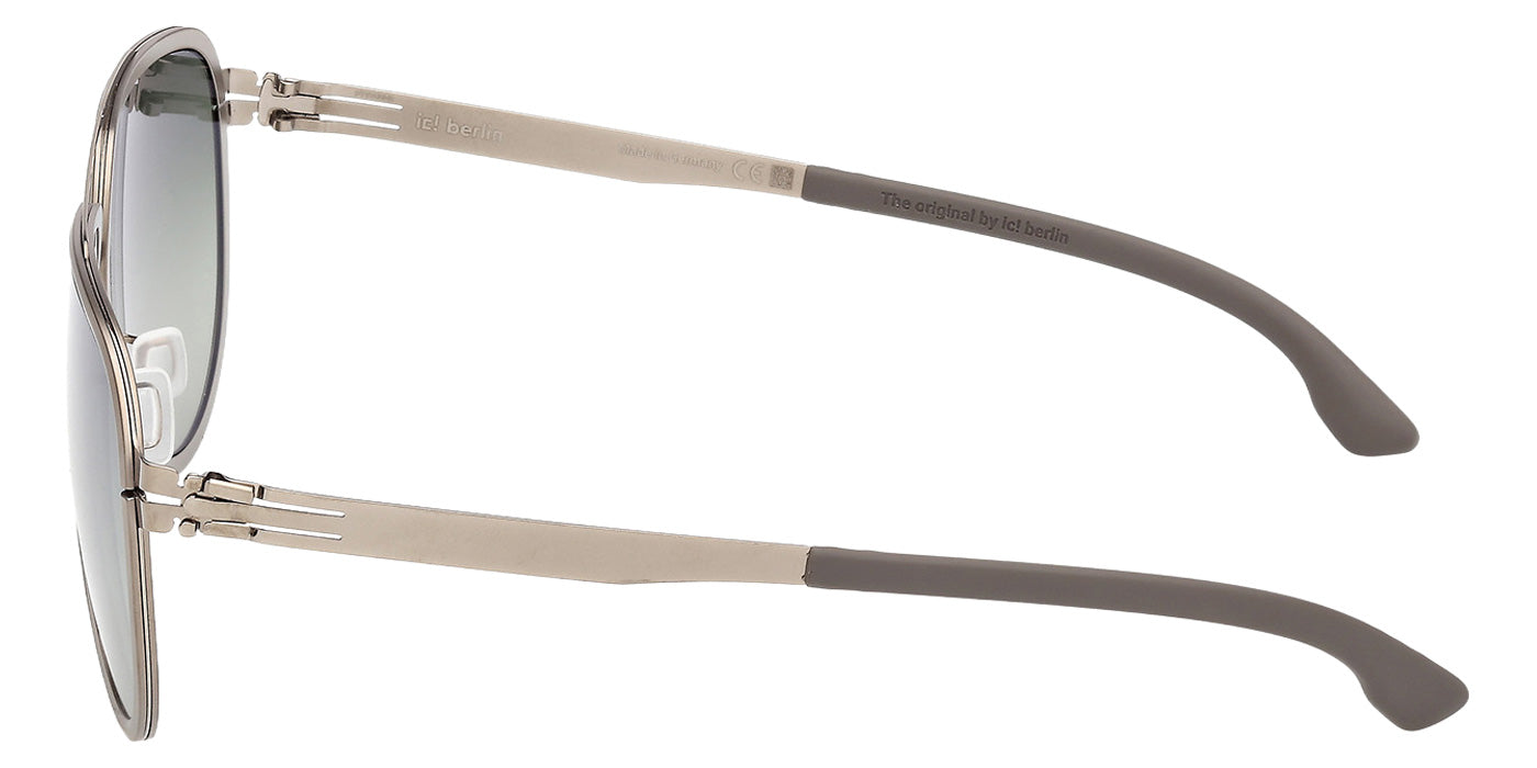 ic! berlin IC0069 RHENIUM 34P 59 - Matte Light Ruthenium / Gradient Green #id:ic006934p_s:102110