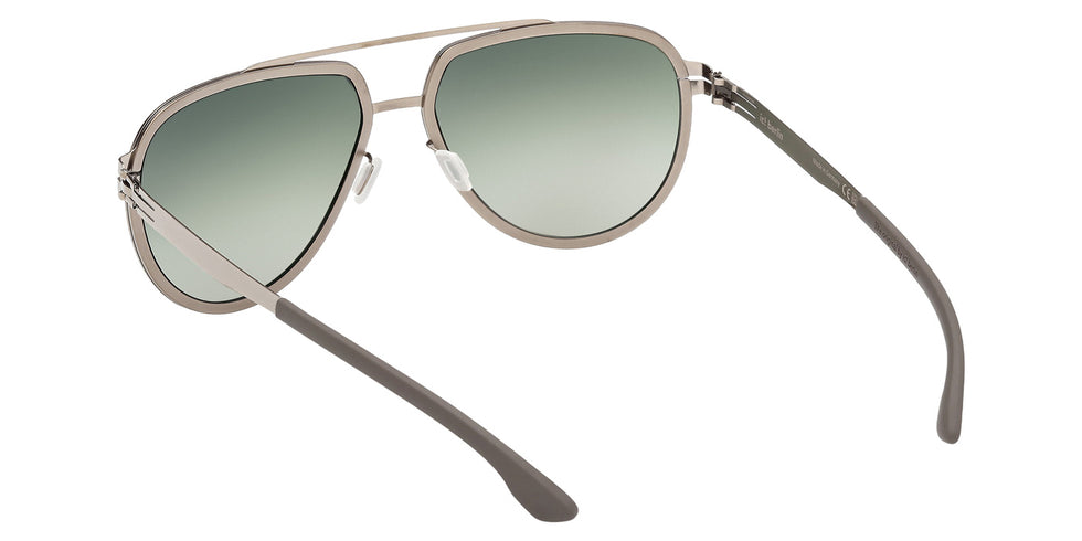 ic! berlin IC0069 RHENIUM 34P 59 - Matte Light Ruthenium / Gradient Green #id:ic006934p_s:102115