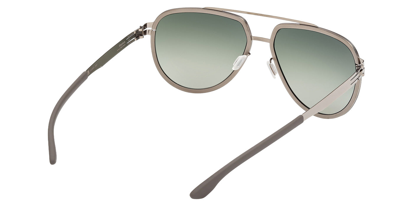 ic! berlin IC0069 RHENIUM 34P 59 - Matte Light Ruthenium / Gradient Green #id:ic006934p_s:102125