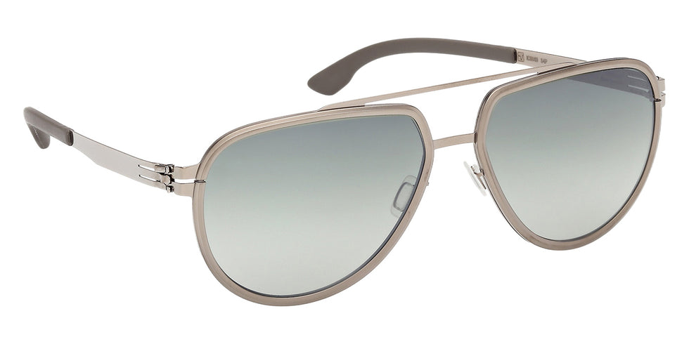 ic! berlin IC0069 RHENIUM 34P 59 - Matte Light Ruthenium / Gradient Green #id:ic006934p_s:102135