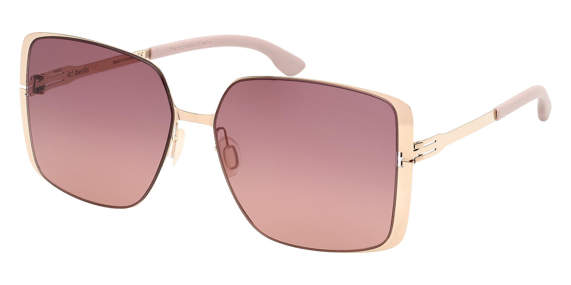 ic! berlin IC0209-D 28Z 59 - Matte Sandblasted Dark Ruthenium / Gradient or Mirrored Violet 28Z #id:ic0209d28z_s:106105