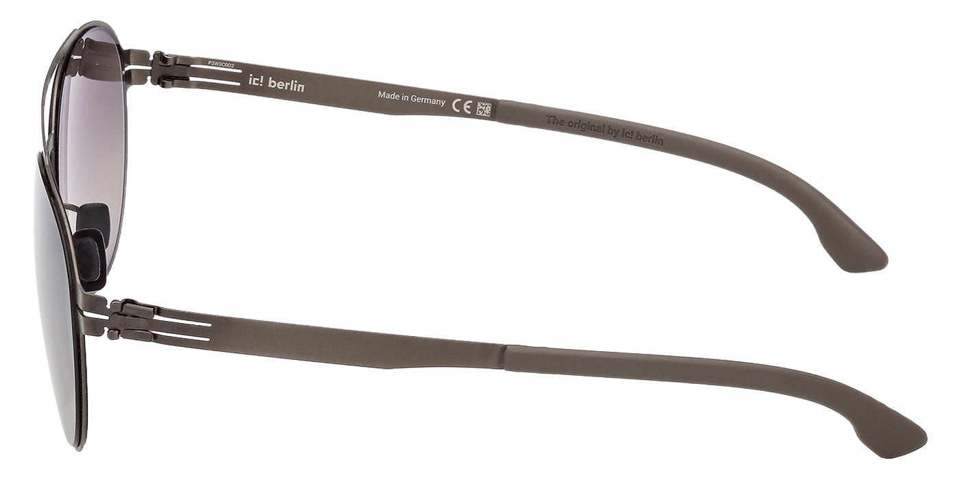 ic! berlin IC0212 LORIS 02B 55 - Matte Black / Gradient Smoke #id:ic021202b_s:100110