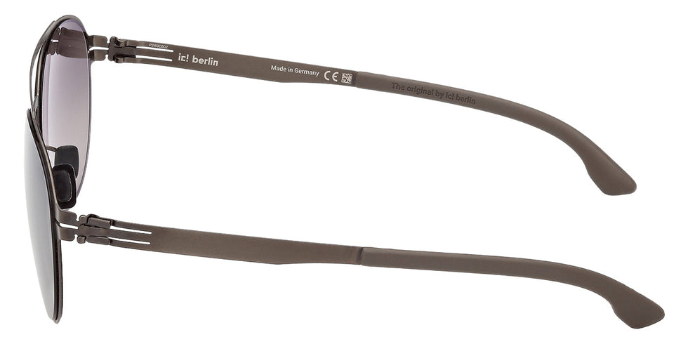 ic! berlin IC0212 LORIS 02B 55 - Matte Black / Gradient Smoke #id:ic021202b_s:100110