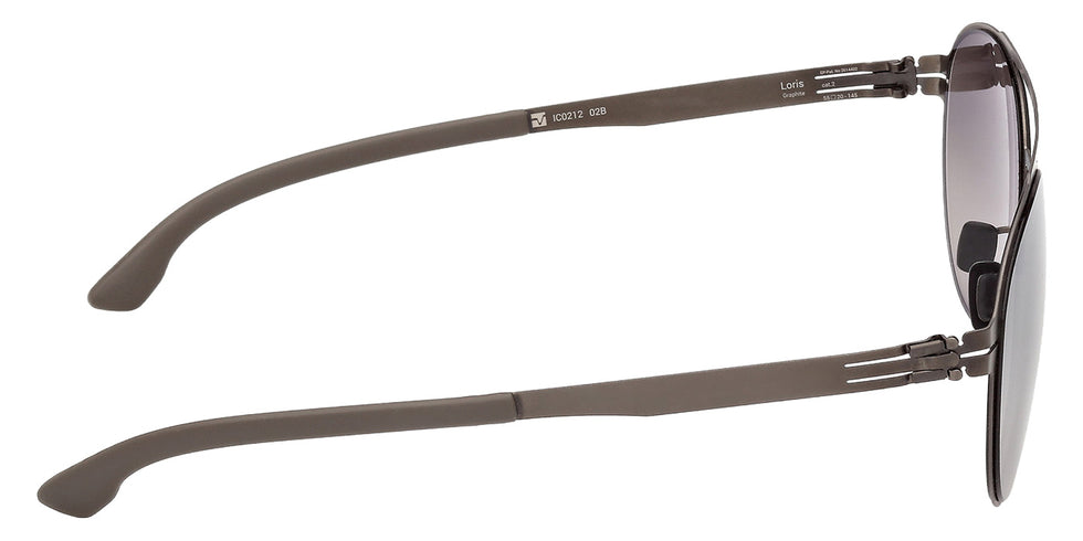 ic! berlin IC0212 LORIS 02B 55 - Matte Black / Gradient Smoke #id:ic021202b_s:100130