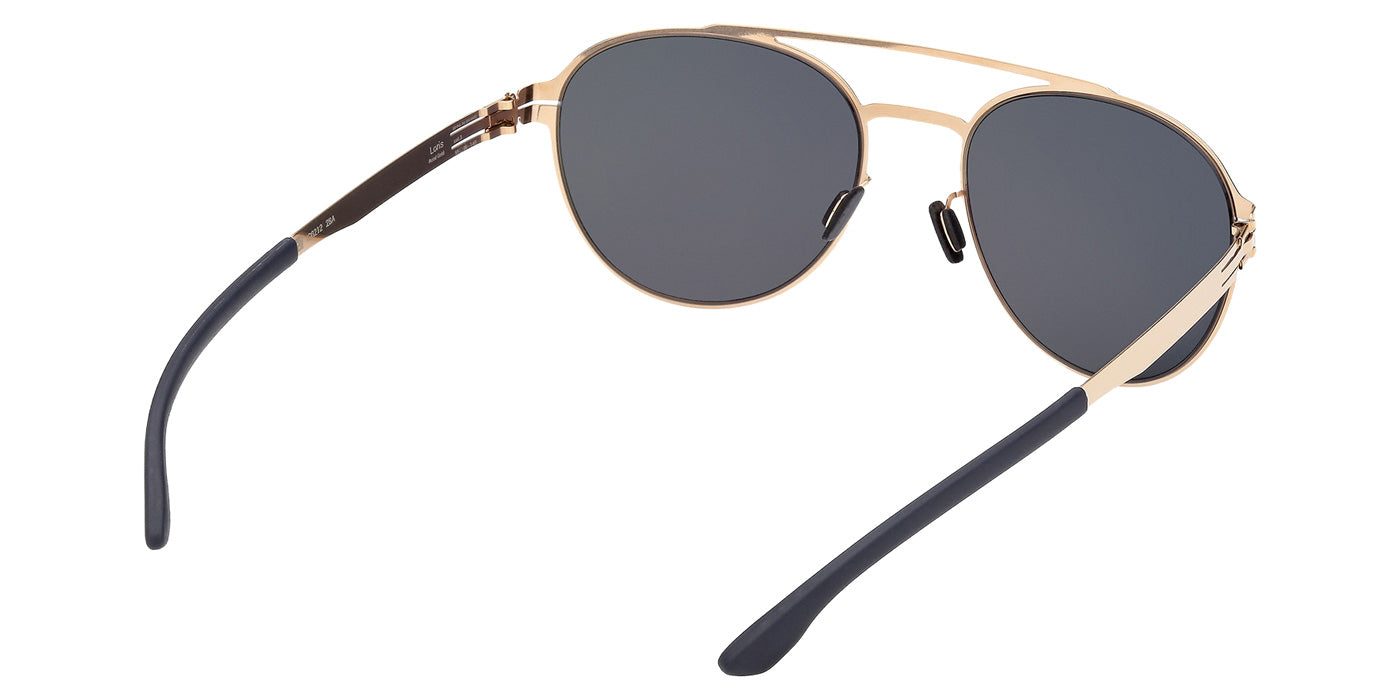 ic! berlin IC0212 LORIS 28A 55 - Matte Sandblasted Dark Ruthenium / Smoke #id:ic021228a_s:102125