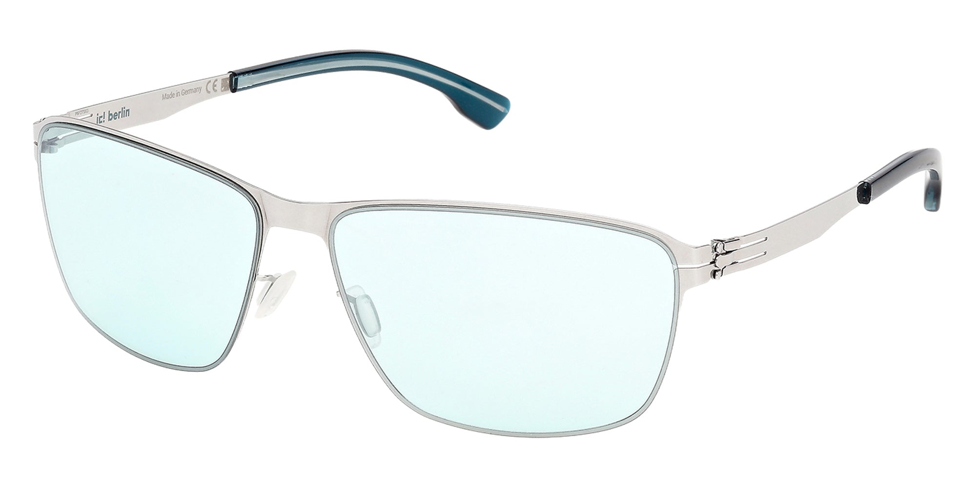 ic! berlin IC0213 20V 61 - Matte Antiqued Gunmetal / Blue Photochromic 20V #id:ic021320v_s:104105