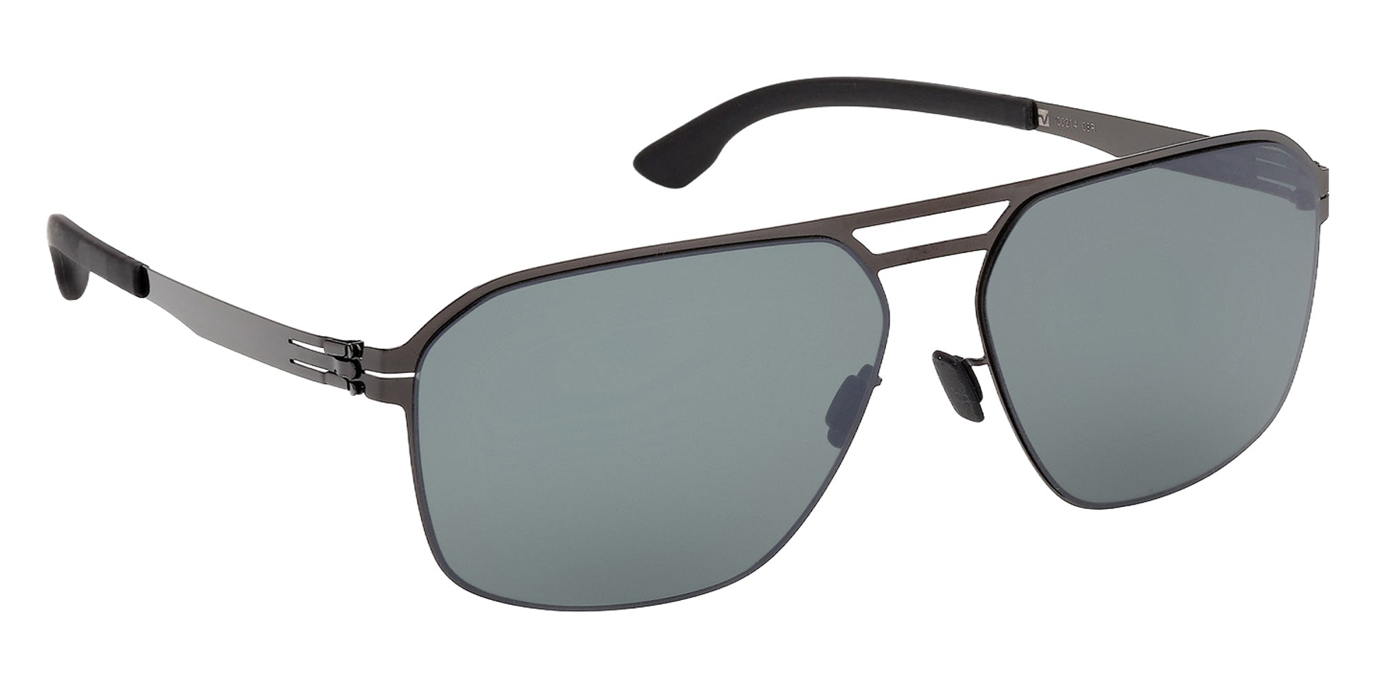 ic! berlin IC0214 08R 62 - Black/Horn / Green Polarized 08R #id:ic021408r_s:102135
