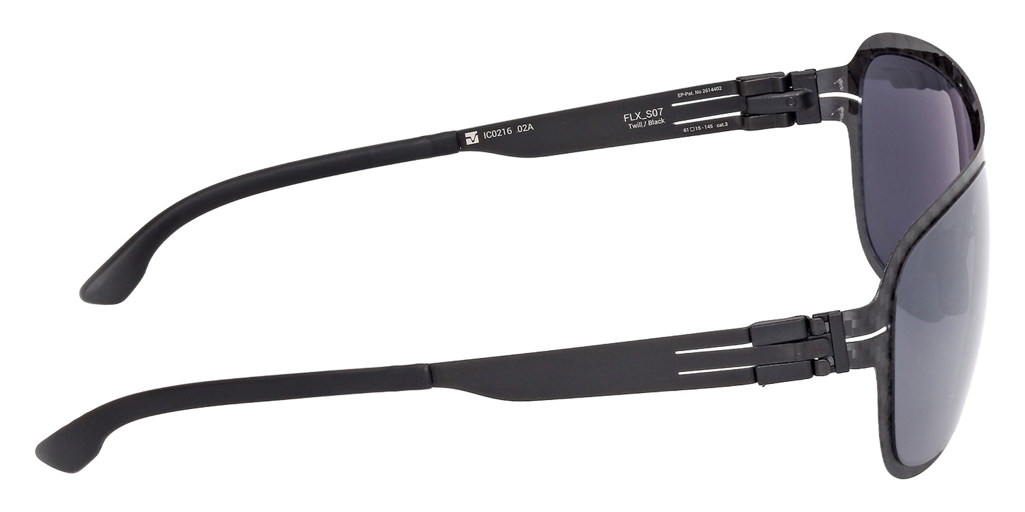 ic! berlin IC0216 02A 61 - Matte Black / Smoke 02A #id:ic021602a_s:100130