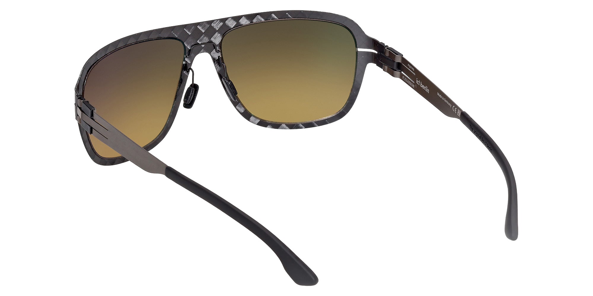 ic! berlin IC0216 02R 61 - Matte Black / Green Polarized 02R #id:ic021602r_s:104115
