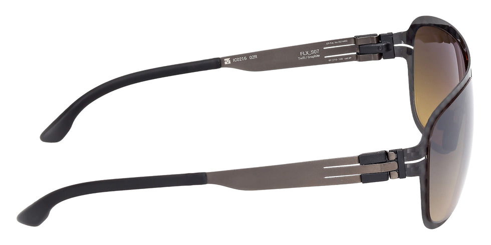 ic! berlin IC0216 02R 61 - Matte Black / Green Polarized 02R #id:ic021602r_s:104130