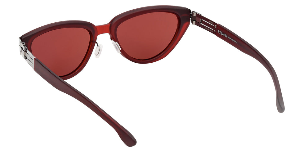 ic! berlin IC0218 20S 55 - Matte Antiqued Gunmetal / Bordeaux 20S #id:ic021820s_s:102115