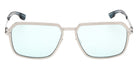 ic! berlin IC0226 15V 57 - Shiny Satin Gunmetal / Blue Photochromic 15V #id:ic022615v_s:100100