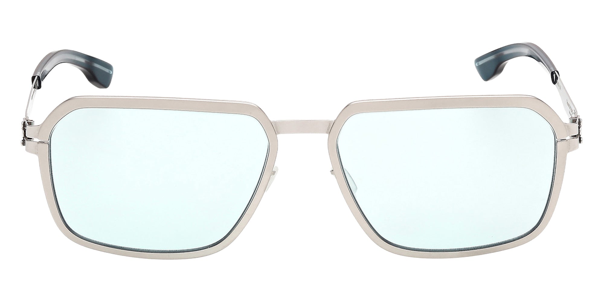 ic! berlin IC0226 15V 57 - Shiny Satin Gunmetal / Blue Photochromic 15V #id:ic022615v_s:100100